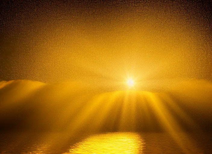 money, gold, fortune irradiating golden light