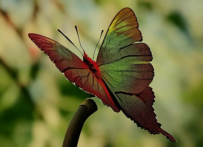 make the butterfly out of leaves