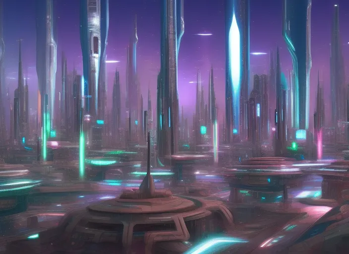 futuristic city