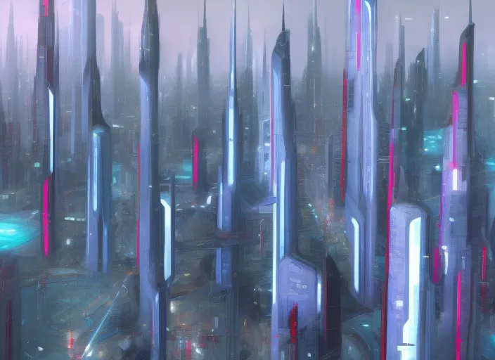 futuristic city