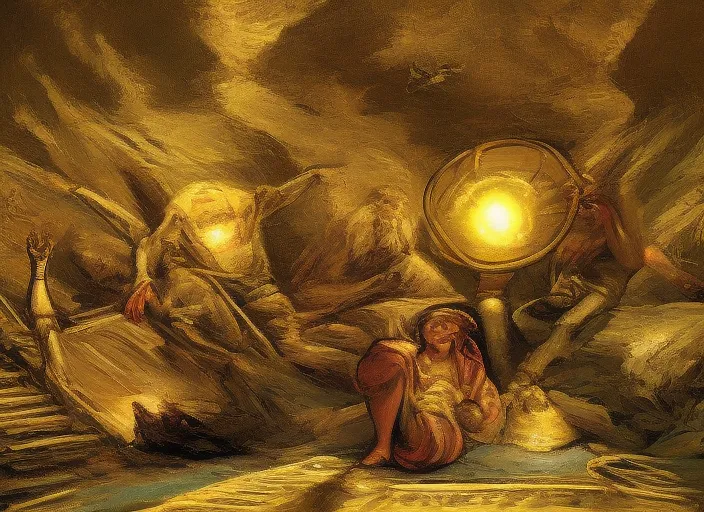Treasure irradiating gold