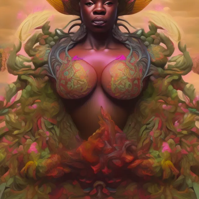 sango fantasy, fantasy magic, , intricate, sharp focus, illustration, highly detailed, digital painting, concept art, matte, Artgerm and Paul lewin and kehinde wiley, masterpiece