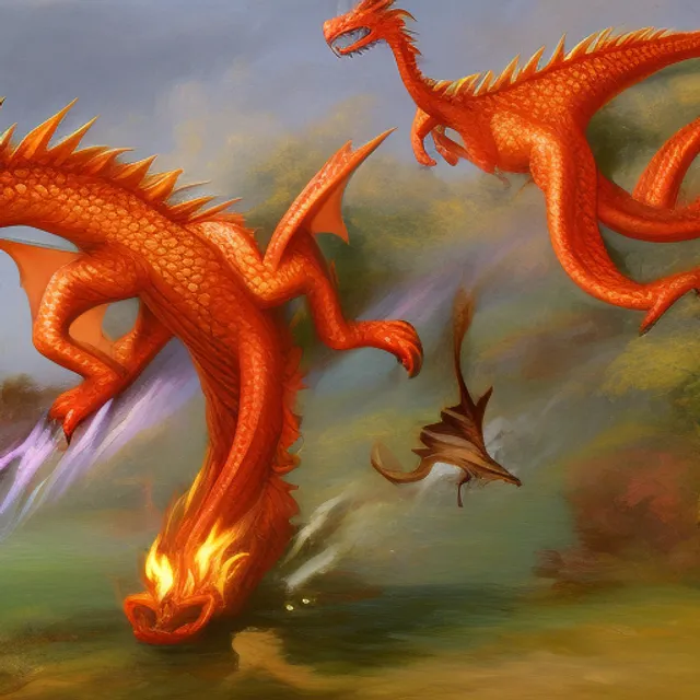 A fire dragons