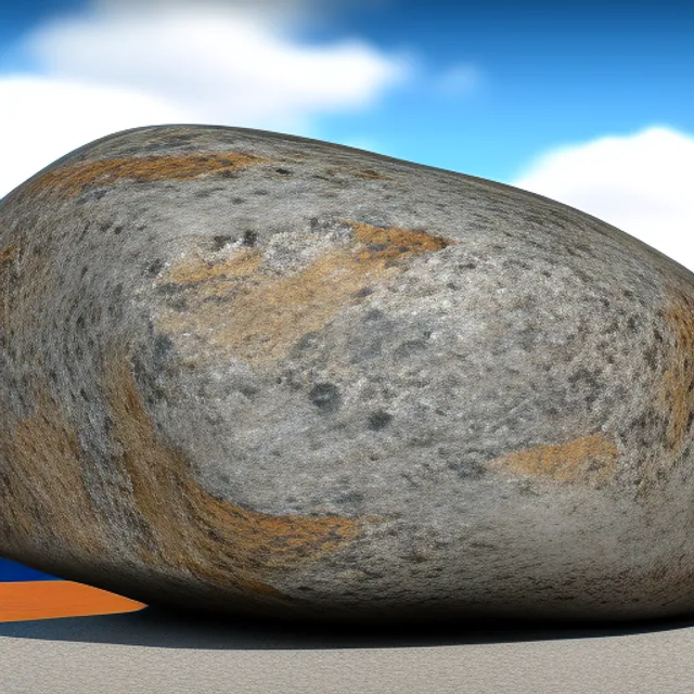 Photorealistic image of the rock