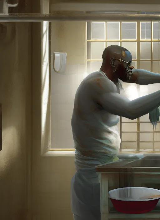 R kelly washing dishes in prison