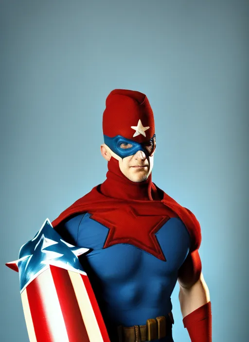 captian america with shield