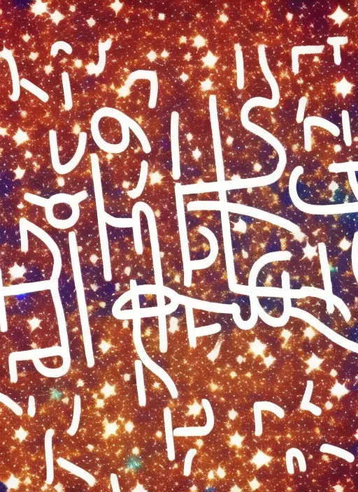 a imagine with the word "AIWAA" write with a beautiful font, with cosmic background, on loop, full hd, 8k