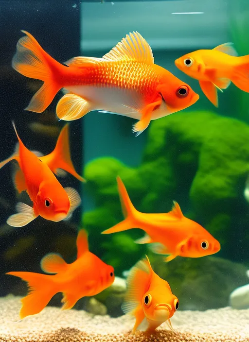 goldfish in the aquarium