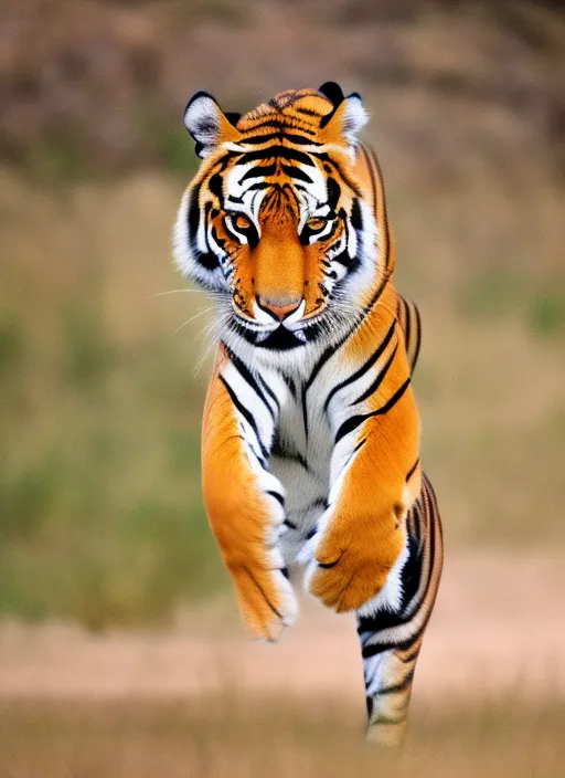 Tiger dancing with a modern twist. give him a modern twist