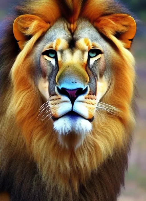 Lion colourfull