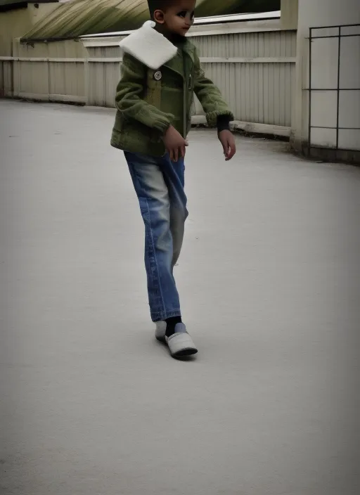 Stylish boy walks on a Victorian street. have him dressed as a Victorian gentleman