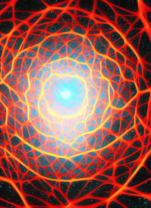 sacred geometry, matrix, cosmic, galaxy, hyper realistic, 8k, cinematic, detailed, om, trippy