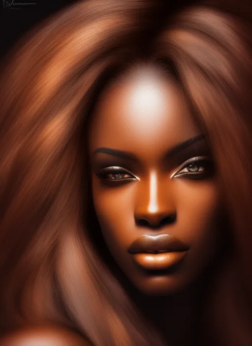 mdjrny-v4, young black Fashion Model with Gorgeous Hair by Greg Rutkowski and Magali Villeneuve, Beautiful Eyes, Toned Body, Cinematic Lighting, Depth of Field, Photography 