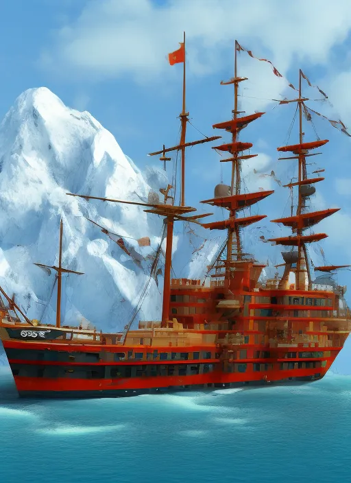 ship in stormt sea
