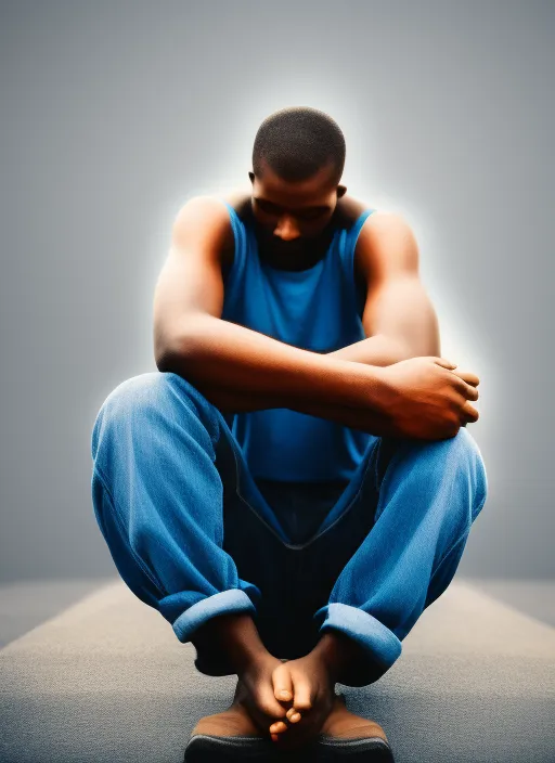 A Foto of a Man with His Hands Folded in Contemplation, Faith. contemplation, faith, 8k