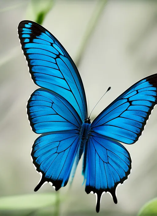 a blue butterfly