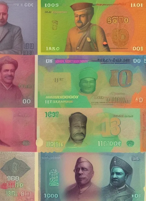 change all the bills to currencies from all over the world