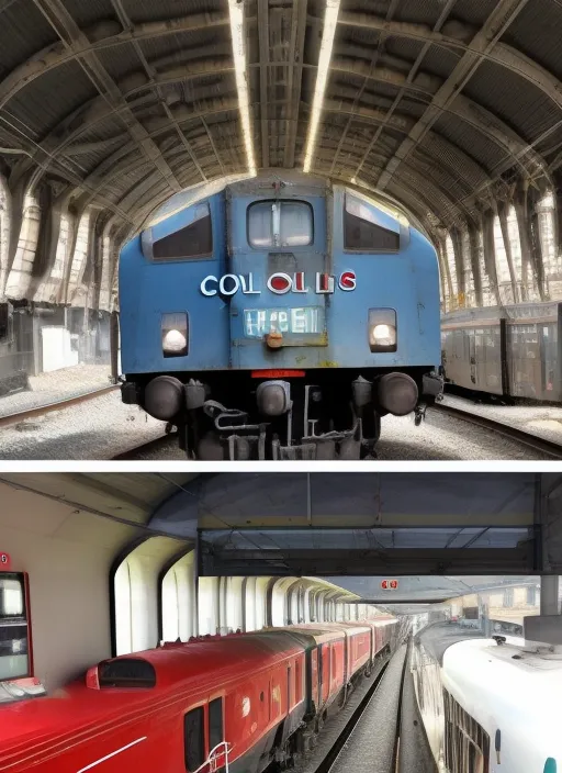 Old trains to new modern trains 