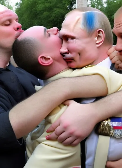 putin kiss gay