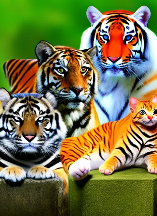 mouse to cat cat to tiger  to lion