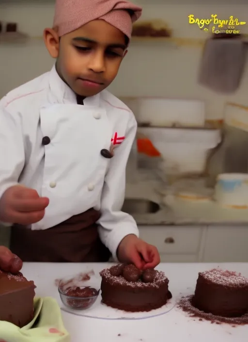 Boy making chocolate cake video full videos