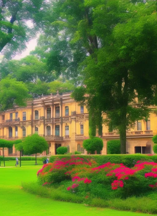 Beautiful building in the park