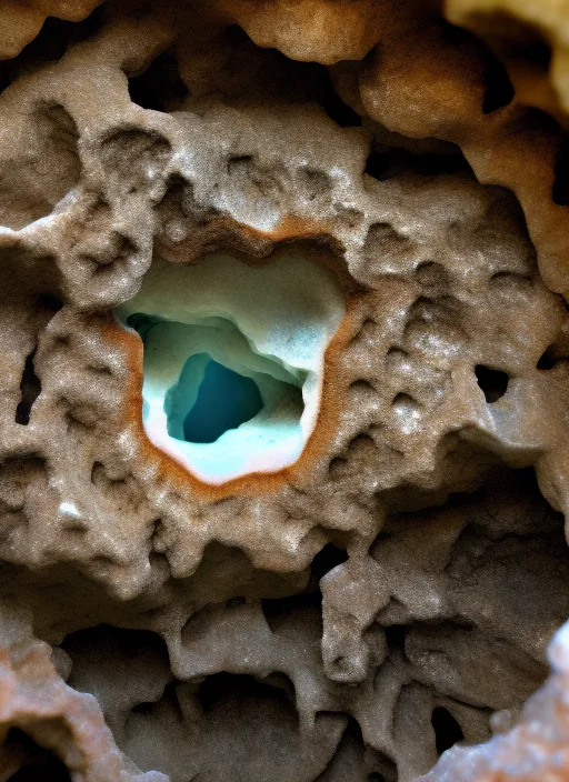 closeup of the inside of a geode