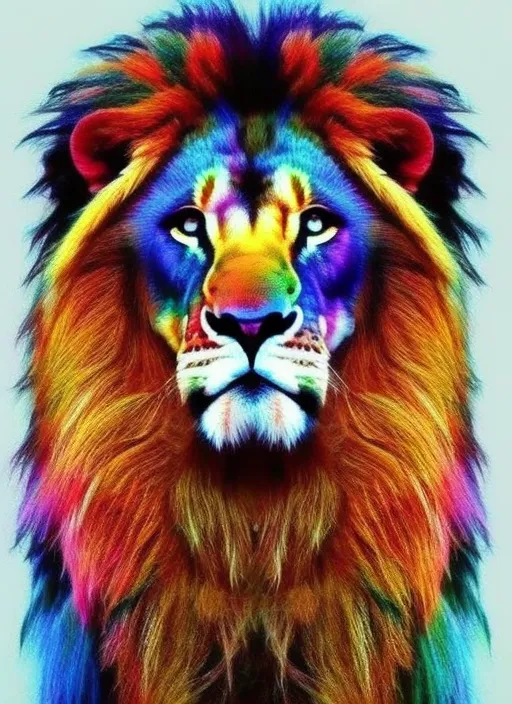 Colourfull lion