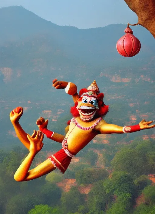 Flying hanuman