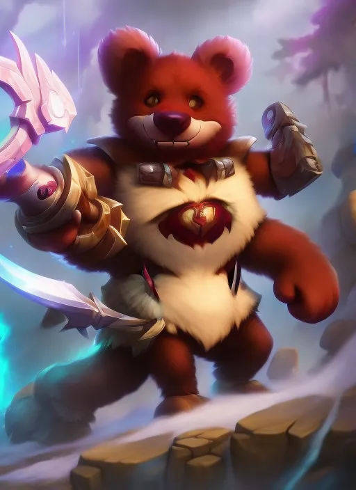 volibear from League of Legends fanning michale jackson