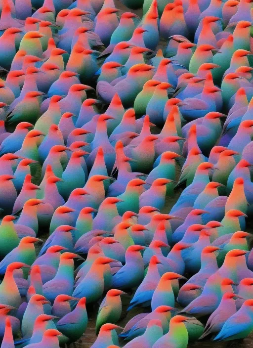 make the birds completely change its colour