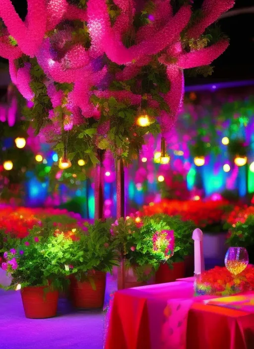 Make flower lighting and look very colourful 