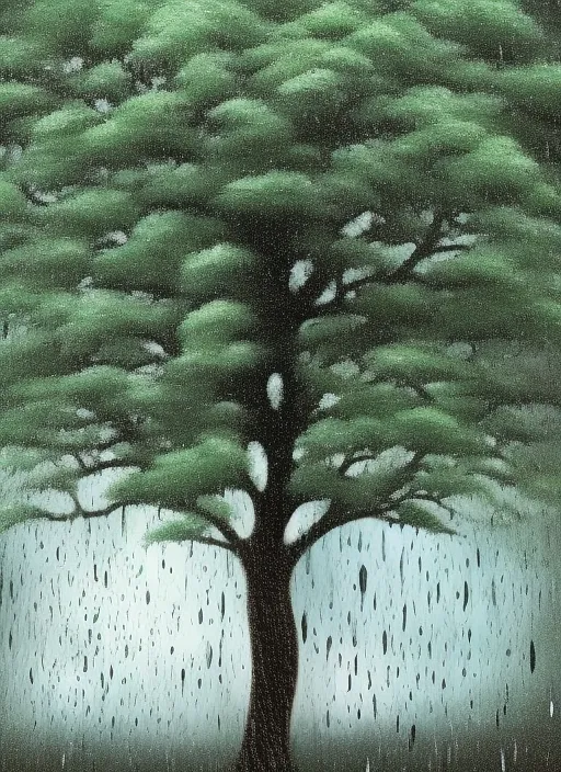 a tree dancing for the rain 