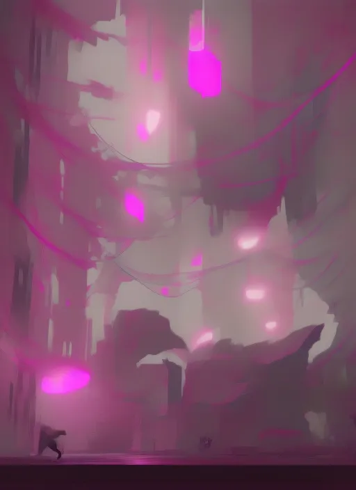 imagine prompt:cat, minimalist, Dark Academia, Detailed Painting, low angle, Game engine rendering, 100mm, items, hot pink magenta colors, Groundcore, Beautiful lighting, Highly detailed --ar 9:16