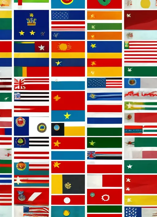 All countries national flags 