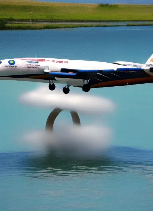 Create aircraft landing on water 