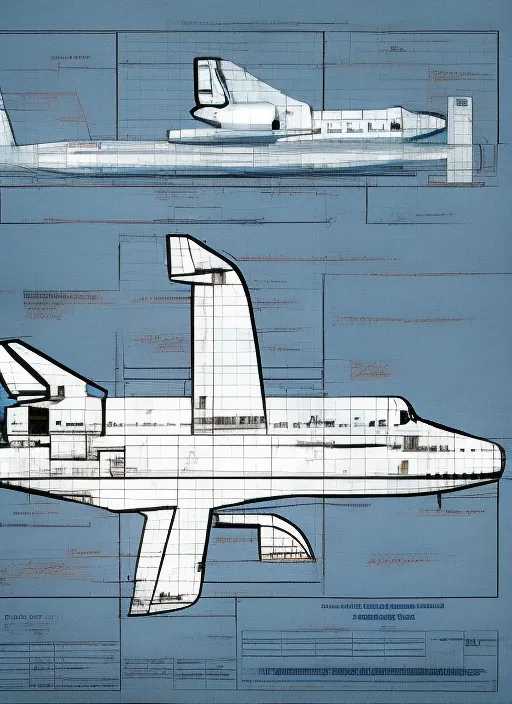 space shuttle blueprint