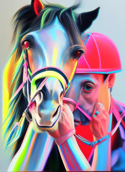 Horse racing neon