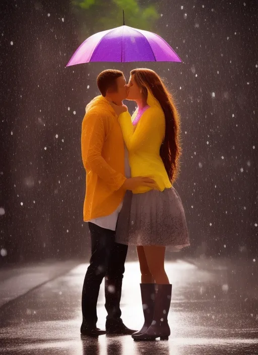 love at the rain