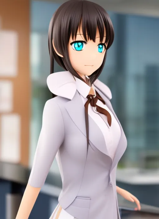 **Career woman,Office workers,highly detailed anime girl, 4k ultra hd, sharp- high focus, korean, eyes light brown, asian beauty, white jade skin, wide lens , twintail, cool suit, highly detailed anime girl, 4k ultra hd, sharp- high focus, korean , eyes light brown, asian beauty, white jade skin, wide lens , black hair, Neat shirt, Bangsless ,Age 30** - <@524160102526091266> (fast)