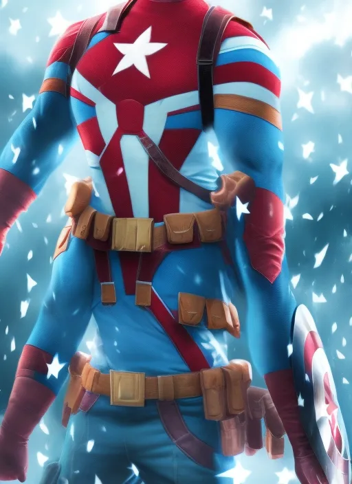 8k Capitao america com seu uniforme original  com o soldado invernal
