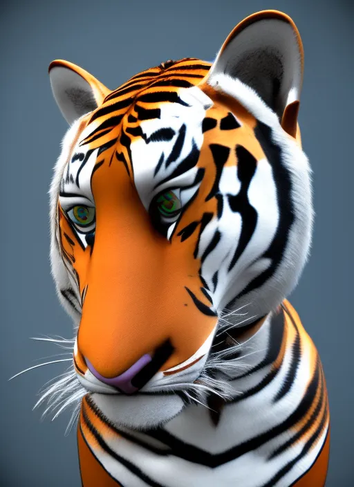 3D tiger