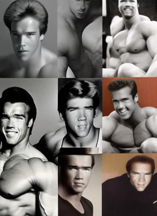 Evolution of Arnold schwarzenegger 