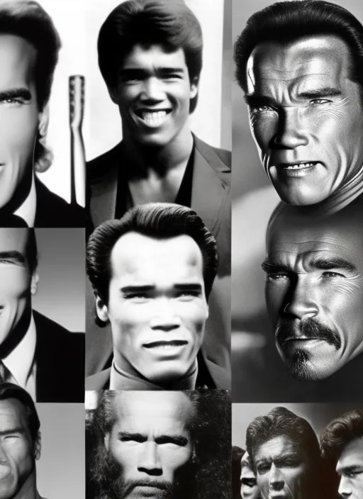Evolution of Arnold schwarzenegger 