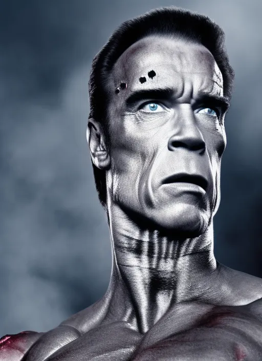 Terminator as Arnold schwarzenegger 