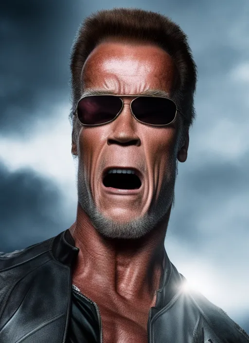 Terminator as Arnold schwarzenegger 