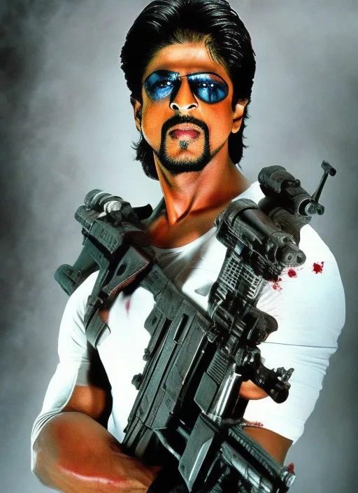 Terminator as Shahrukh khan 
