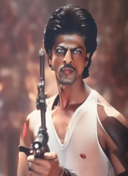 Terminator as Shahrukh khan 
