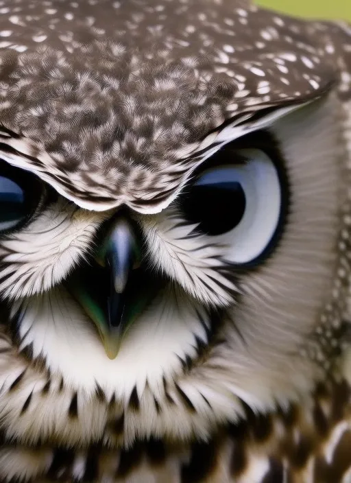 Become a real owl with big eyes