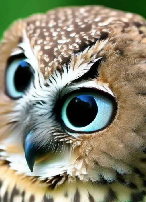 Become a real owl with big eyes